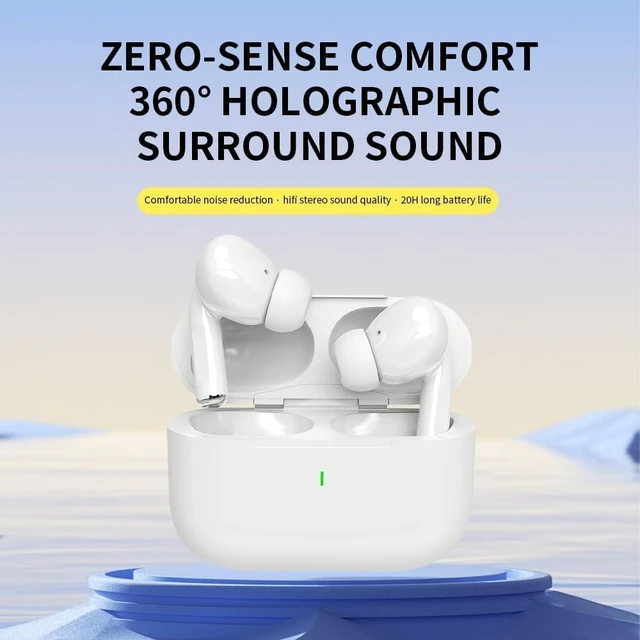 Alt view image 3 of 7 - Wireless Ear Buds Air Buds Pro (2nd Generation), Bluetooth Headphones with Charging Case Included, Over 42 Hours of Battery Life, Effortless Setup for iOS/Android