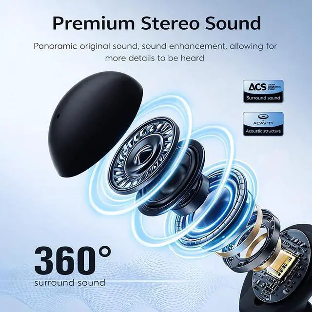 Alt view image 5 of 7 - Mini Invisible Earbuds Wireless Bluetooth, Small Earbuds for Small Ears Canals, Tiny Discreet Sleep Headphones for Side Sleepers, Comfortable Noise Canceling Earphones for Work Gym, Skin