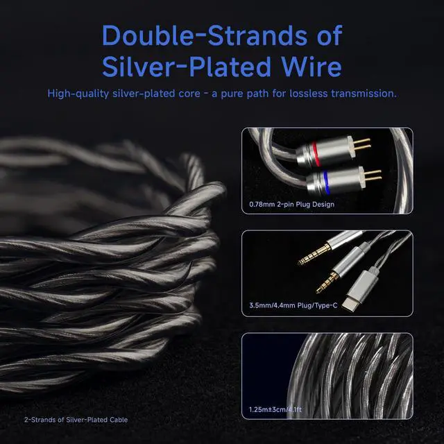 Alt view image 6 of 7 - Wired IEM Earbuds for Gaming/Music,Type-C in Ear Monitors with mic