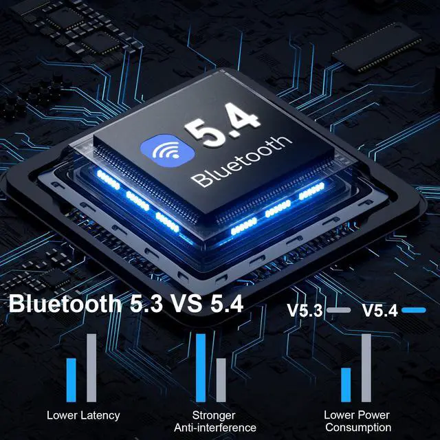 Alt view image 2 of 7 - Wireless Earbuds, 2026 Bluetooth 5.4 Headphones HiFi Stereo, 50H Playtime In Ear Buds Deep Bass with 4 ENC Noise Cancelling Mics, IP7 Waterproof Wireless Earphones with LED Display, Fast Charging Case