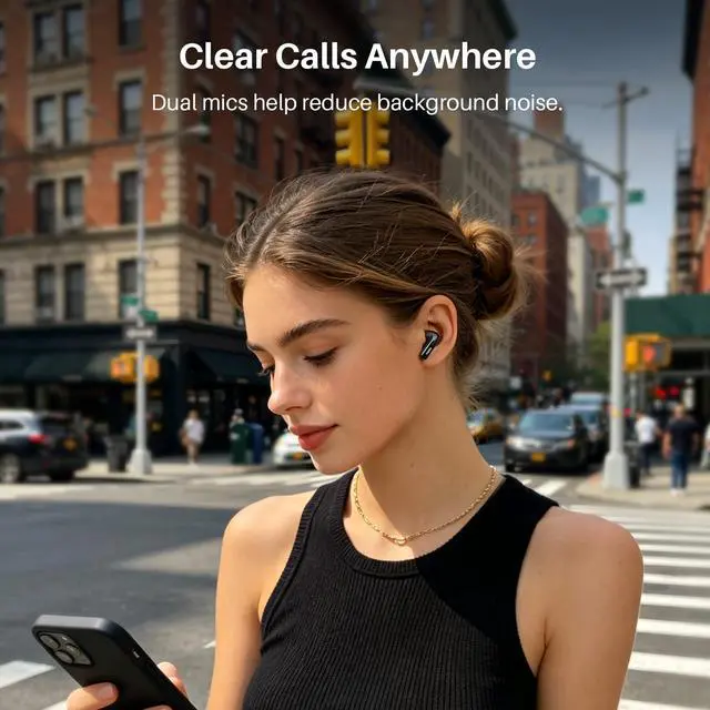 Alt view image 2 of 7 - T20 Wireless Earbuds 97H Playtime, Wireless Charging LED Display Case | 10mm Deep Bass Sound, Dual Mic ENC Clear Calls, IPX8 Waterproof, Bluetooth 5.3, Comfortable Fit Ear Buds For Daily Use