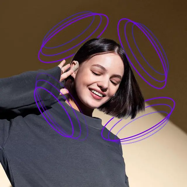 Alt view image 5 of 7 - Active Noise Cancelling Wireless Earbuds Bluetooth Headphones Ear Buds 96Hrs Playback Clear Call Waterproof Earphones with Ear Hook Microphones for Sport Running Off-White