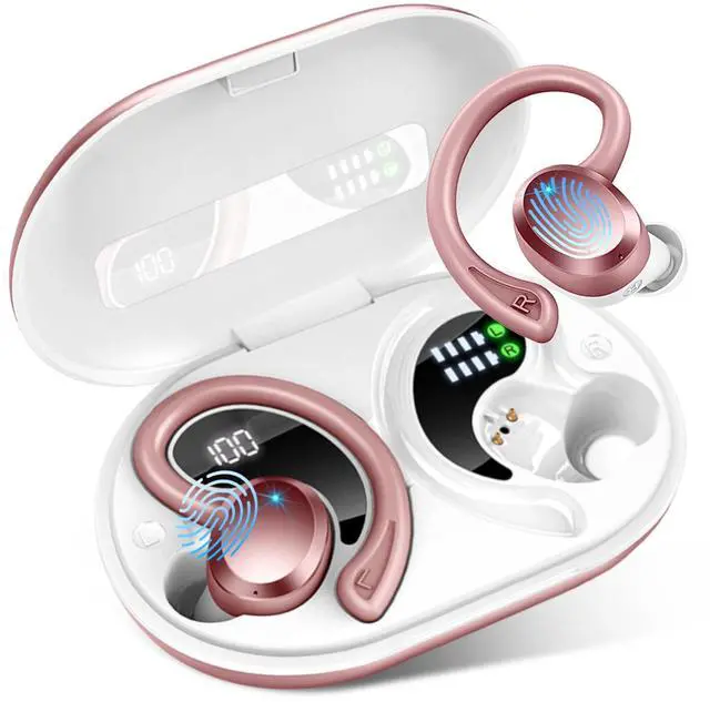 Main image of Wireless Earbuds Sport, Bluetooth 5.4 Headphones Bass Hi-Fi Stereo Over Ear Buds, 56Hrs CFZNoise Cancelling Headset with Earhook, IP-X7 Waterproof Earphones Workout Running for Laptop Pad Android iOS