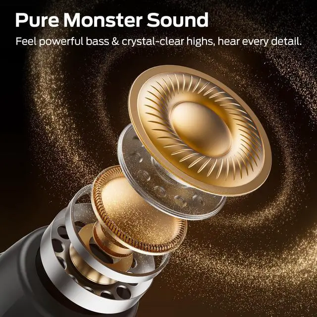 Alt view image 3 of 7 - Ear Buds, Sleep Earbuds with Stereo Sound, Design for Side Sleeper, 32H Playtime, Bluetooth 6.0, ENC Noise Cancelling, IPX6 Waterproof Mini Headphones, Black
