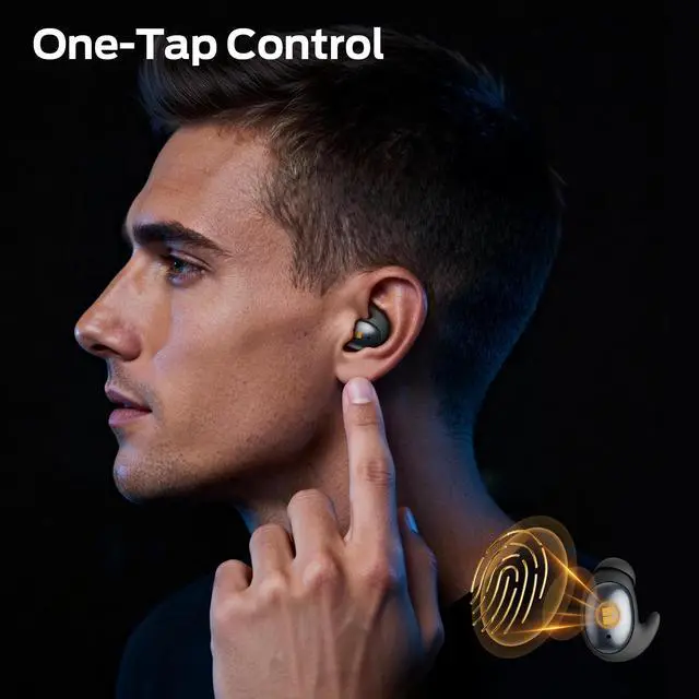 Alt view image 7 of 7 - Ear Buds, Sleep Earbuds with Stereo Sound, Design for Side Sleeper, 32H Playtime, Bluetooth 6.0, ENC Noise Cancelling, IPX6 Waterproof Mini Headphones, Black
