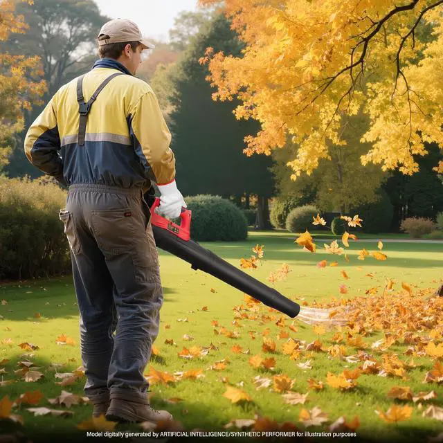 Alt view image 2 of 7 - Leaf Blower for Milwaukee 18V Battery, Red