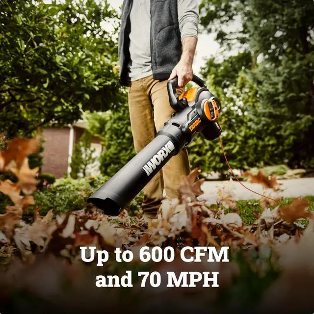 Alt view image 3 of 7 - 3 in 1 Electric Leaf Blower for Lawn Care, Leaf Vacuum with 600 CFM, Leaf Mulcher with Metal Impeller, WG512