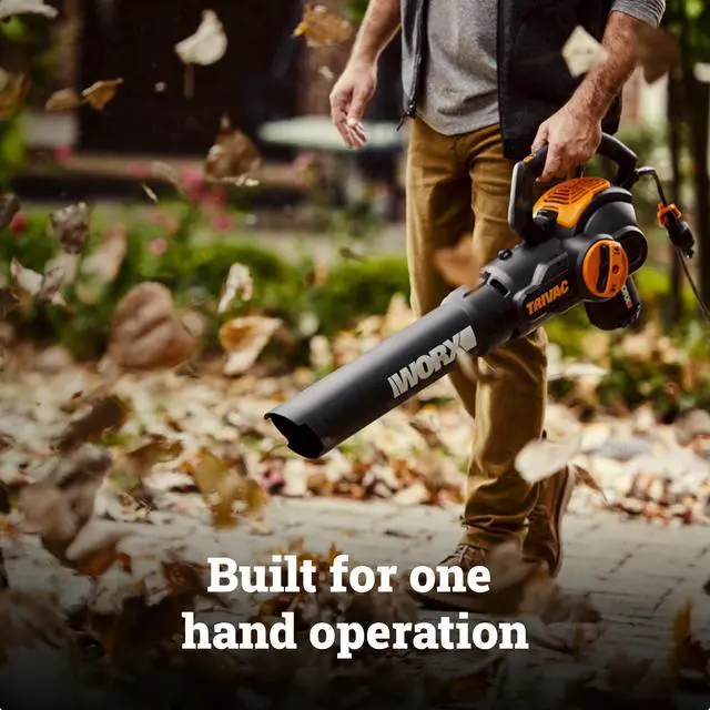 Alt view image 7 of 7 - 3 in 1 Electric Leaf Blower for Lawn Care, Leaf Vacuum with 600 CFM, Leaf Mulcher with Metal Impeller, WG512