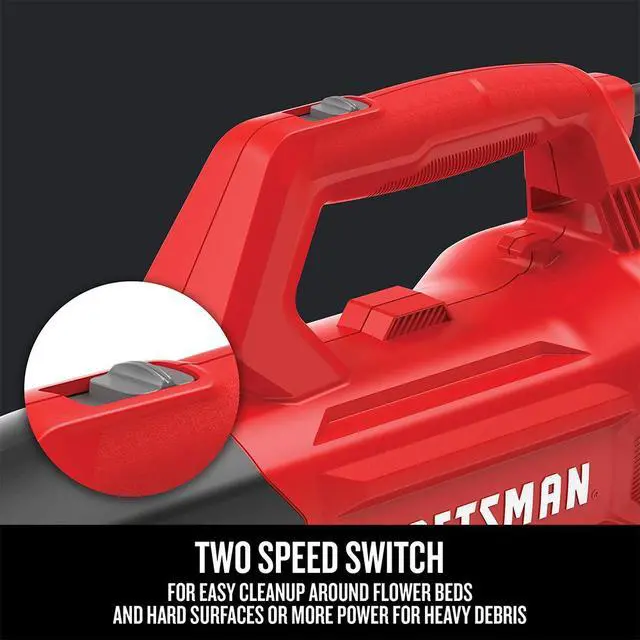Alt view image 4 of 7 - Corded Leaf Blower, Powerful Lightweight Handheld Axial Electric Blower, 9 Amp (CMEBL710)
