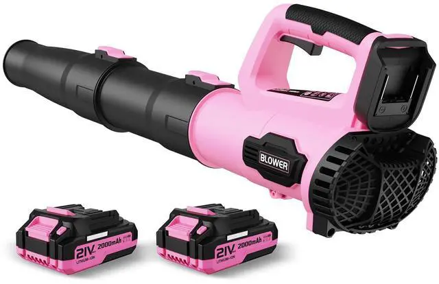 Main image of Leaf Blower Cordless, Electric Cordless Leaf Blower with 2 Batteries and Fast Charger, Lightweight Battery Powered Leaf Blowers for Lawn Care, Patio Cleaning
