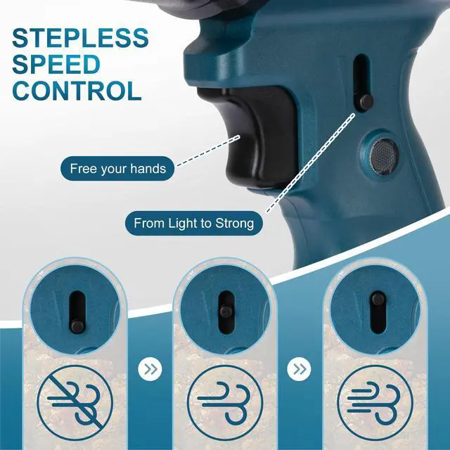 Alt view image 4 of 7 - Cordless Leaf Blower, Lightweight Electric Blower