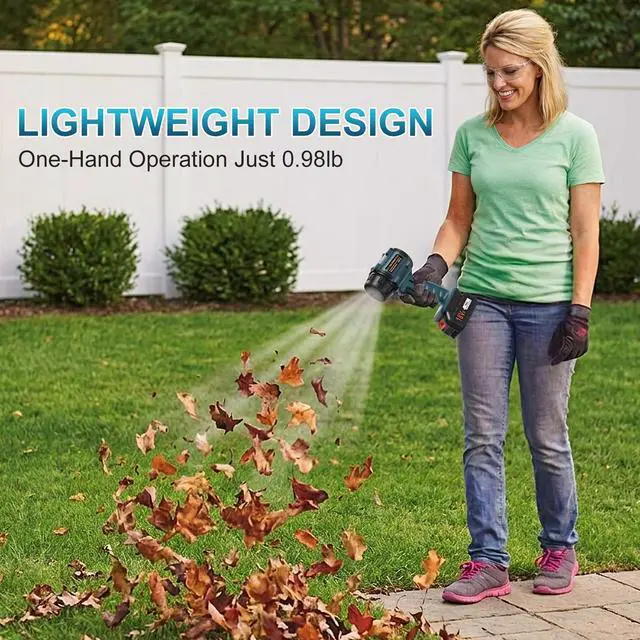 Alt view image 6 of 7 - Cordless Leaf Blower, Lightweight Electric Blower