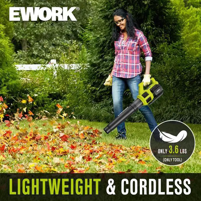 Alt view image 5 of 7 - Cordless Leaf Blower 21V 550CFM with 2 x 3.0Ah Battery & Fast Charger