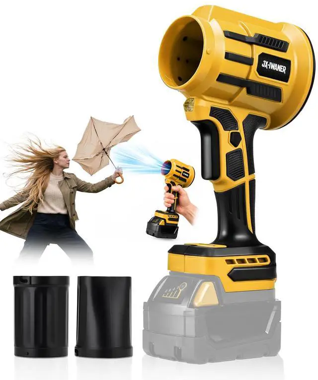 Main image of Cordless Leaf Blower Dust Blower for DEWALT 20V Battery, Portable Hand Blower Pro - Power High-Speed Motor Handheld Jet Fan Air Blower for Patio Cleaning, Lawn Care, Blowing Leaves & Dust (No Battery)