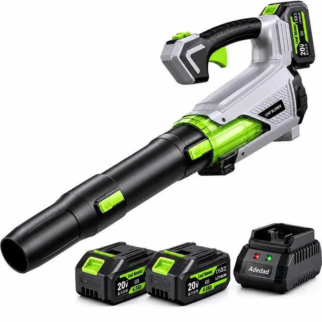 Main image of Cordless Leaf Blower 580CFM/170MPH with 2x4.0Ah Batteries & Charger