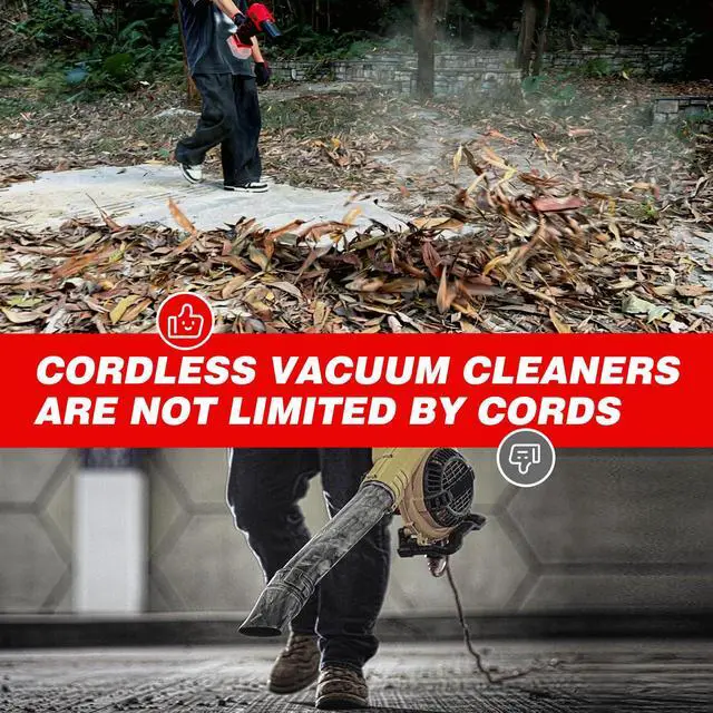 Alt view image 7 of 7 - Cordless Leaf Blower for Milwaukee 18V Battery, 720-CFM 180-MPH Handheld Electric Brushless Dust Blower with Light, Battery Powered Leaf Blowers for Patio, Lawn Care, Leaves (Battery Not Included)