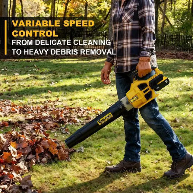 Alt view image 4 of 7 - 600 CFM Brushless Leaf Blower Compatible with DeWalt 20V Max
