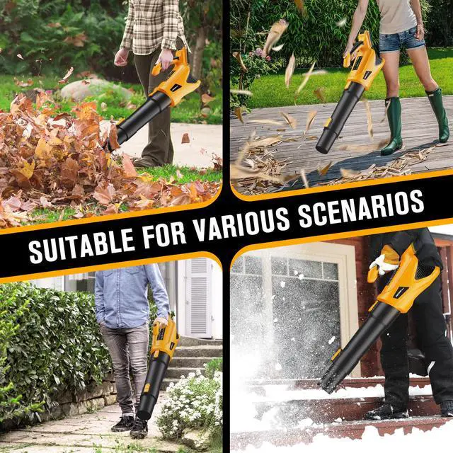Alt view image 6 of 7 - Leaf Blower Cordless Compatible with Dewalt 20V Max Battery