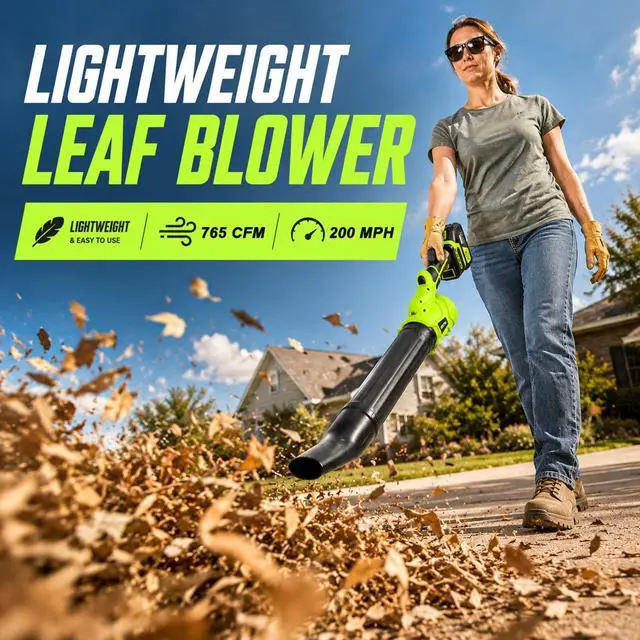 Alt view image 7 of 7 - Leaf Blower Cordless, 6 Speed Modes, Small Blowers for Lawn Care