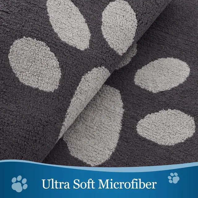 Alt view image 3 of 7 - Dog Door Mat for Muddy Paws, Absorbent Dirt Trapper Washable Indoor Doormats, Non Slip Low-Profile Mud Mat for Dogs, Front Entrance Doormat for Inside Floor (30x20 Inches, Dark Grey)