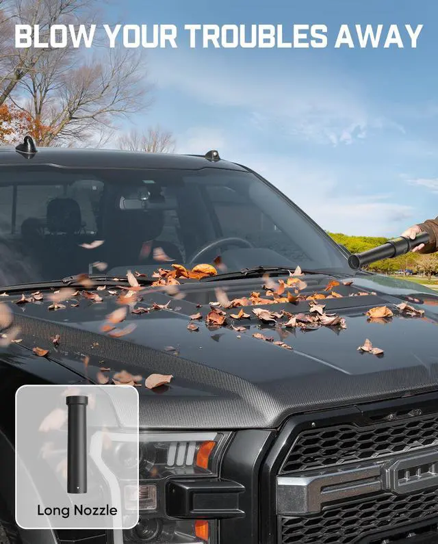 Alt view image 7 of 7 - Leaf Blower, 80000RPM Cordless Blower, Type-C/Lightweight