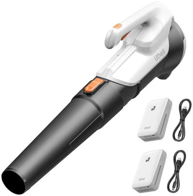 Main image of 20V Cordless Leaf Blower, Dual 2×2.0Ah Batteries Included, 350CFM/85MPH, 2-Speed Lightweight Handheld Electric Blower for Lawn, Patio, Dust & Leaves