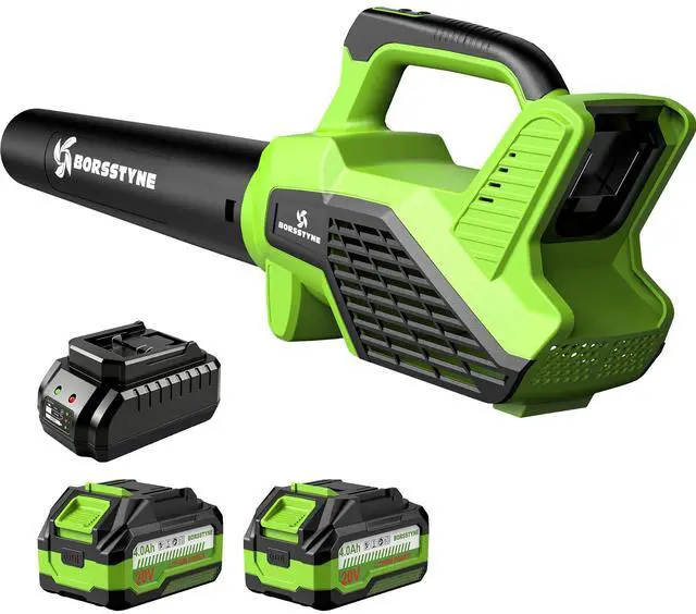 Main image of 750CFM Leaf Blower Cordless with Battery and Charger for Lawn Care-Green