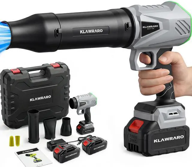 Main image of Cordless Handheld Leaf Blower - 21V 3000mAh Battery Powered,Dual Battery 30-60 Min Runtime,2.8 lb Lightweight for Yard Cleaning,Car Drying & Interior Dust Blowing