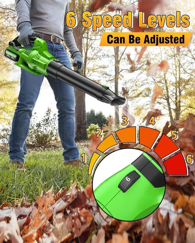 Alt view image 5 of 7 - Leaf Blower Cordless Compatible with Dewalt 20V Max Battery