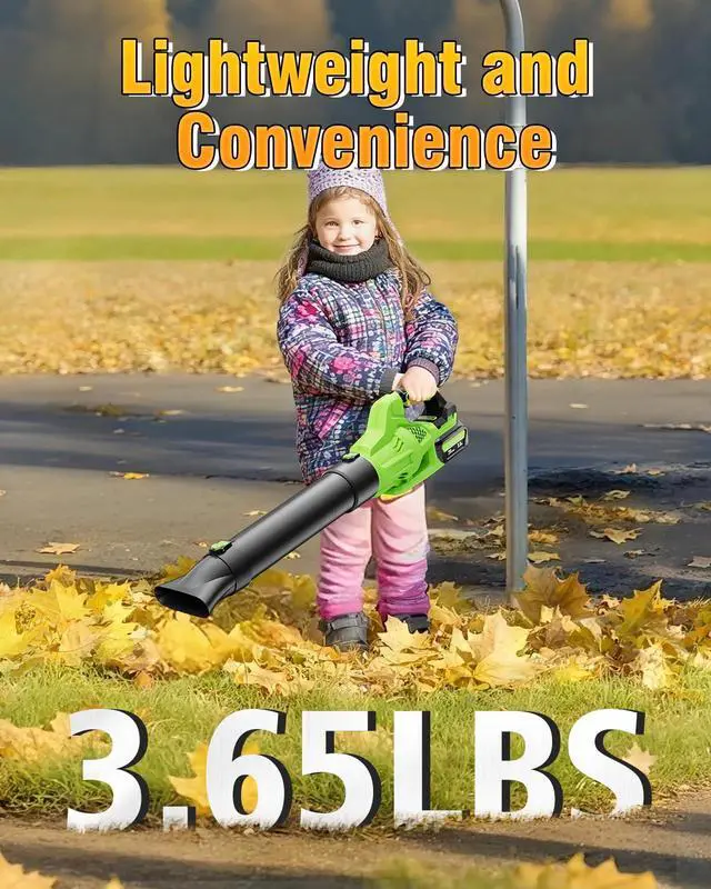 Alt view image 7 of 7 - Leaf Blower Cordless Compatible with Dewalt 20V Max Battery
