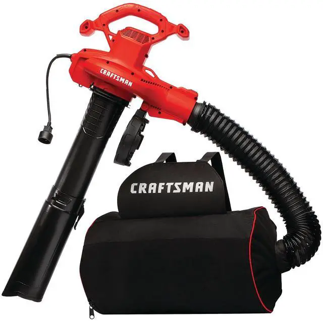 Main image of 3-in-1 Leaf Blower, Vacuum and Mulcher, Backpack Blower Up to 260 MPH, 12 Amp, Corded Electric Leaf Collector (CMEBL7000)