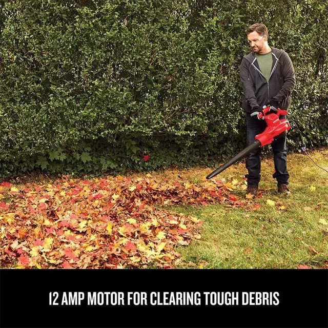 Alt view image 6 of 7 - 3-in-1 Leaf Blower, Vacuum and Mulcher, Backpack Blower Up to 260 MPH, 12 Amp, Corded Electric Leaf Collector (CMEBL7000)