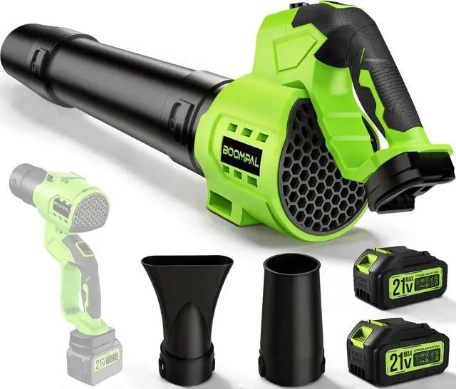 Main image of Leaf Blower Cordless with Battery and Charger, Cordless Leaf Blower with Rotatable Body, 2-Pack 20V Batteries, 6-Speed, Shoulder Strap; Handheld Blower for Lawn Care, Car, Patio, Dust