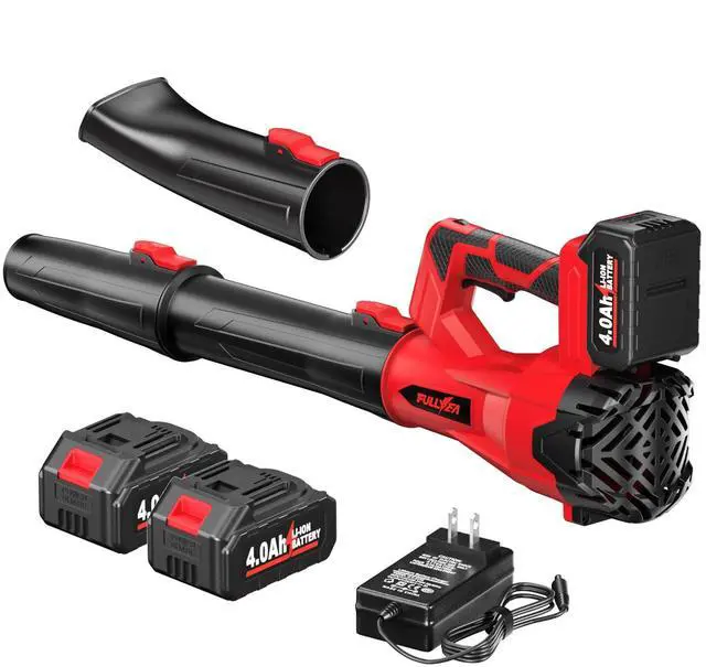 Main image of Cordless Leaf Blower, 6 Speed Modes, 500 CFM/150 MPH Leaf Blower Cordless with 3 Tubes & 2x4.0Ah Batteries, Battery Powered Leaf Blowers for Patio, Yard, Sidewalk, Garage Cleaning, Lawn Care
