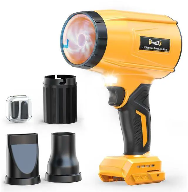 Main image of Cordless Leaf Blower Compatible with Dewalt 20V (Tool Only), 800,000RPM Brushless Motor, Adjustable Speed, Lightweight Portable Electric Blower for Car, Patio, Garden (Without Battery)