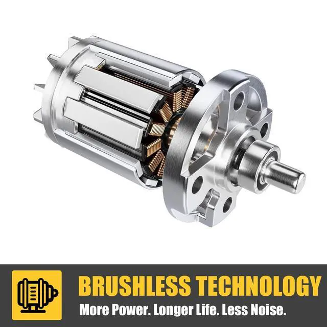 Alt view image 6 of 7 - 600 CFM Cordless Leaf Blower for Dewalt 20V Max Battery (Tool Only)