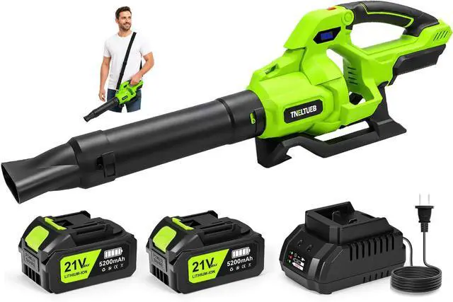 Main image of Cordless Leaf Blower with 5 Speed Modes,5.2Ah Battery Blowers for Lawn Care
