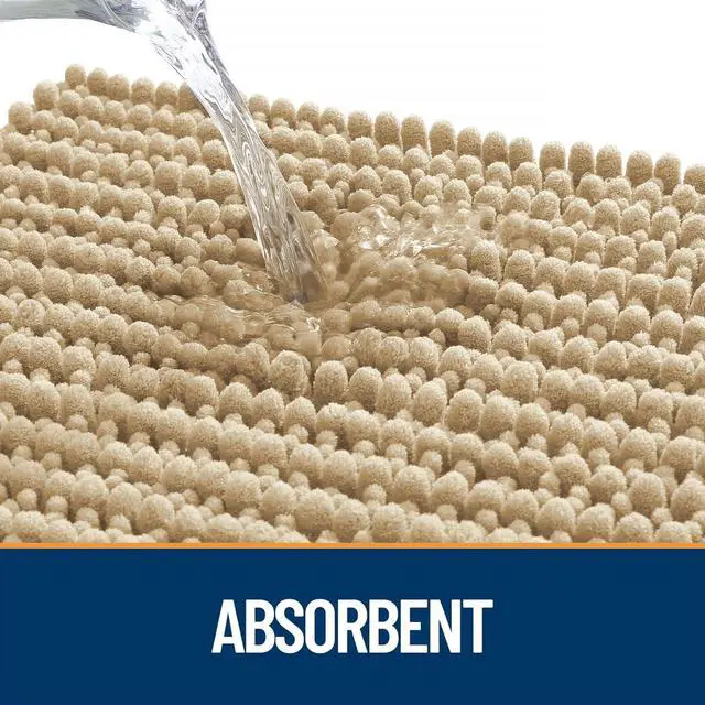 Alt view image 4 of 7 - Dog Door Mat for Muddy Paws 47x24, Ultra Absorbent Chenille Mud Doormat, Non-Slip Washable and Dirt Trapping Indoor Doormat for Entryway, Quick-Dry Indoor Pet Mat for Dogs, Beige