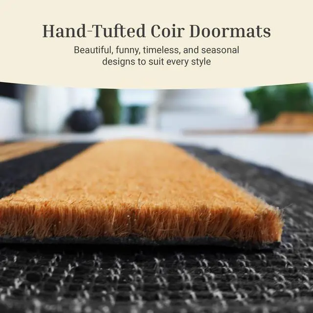 Alt view image 4 of 7 - Dog Door Mat - Welcome Mat for Front Door with Non-Slip Backing - Durable Doormat - Perfect for Outside Entrance Matt - Outdoor/Indoor - French Bulldog - 17" x 30"