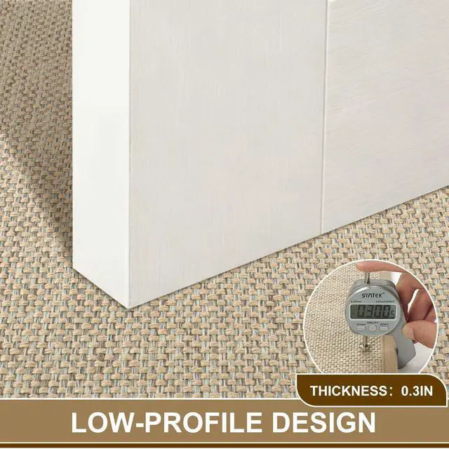 Alt view image 6 of 7 - Door Mat 17"x29", Non Slip Door Mat Indoor Entrance, Rubber Backing Indoor Door mats Washable Absorbent Low-Profile Doormat Front Entryway Entry Resist Dirt Inside Door Mats, Khaki