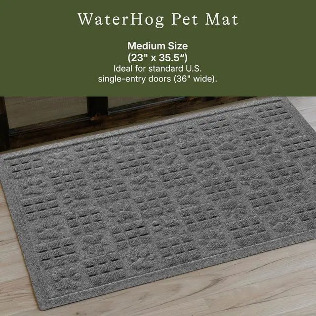 Alt view image 2 of 7 - Dog Paw Front Door Mat Indoor Outdoor Entrance, All-Weather Mats
