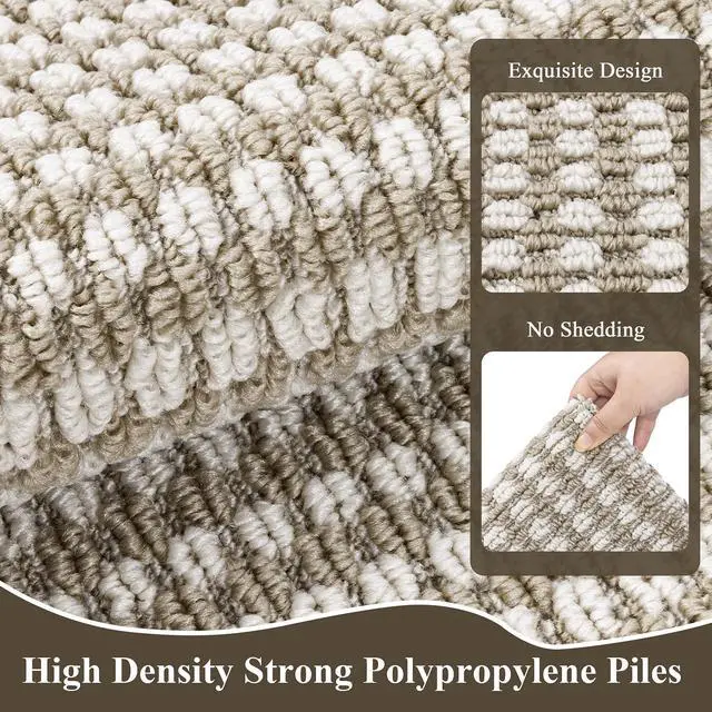 Alt view image 3 of 7 - Indoor Door Mat 24" X 36" Absorbent Dog Muddy Paws Mat Low-Profile Entrance Small Runner Rug with Non-Slip Rubber Backing Machine Washable Inside Welcome Mat for Entryway,Kitchen(Beige)