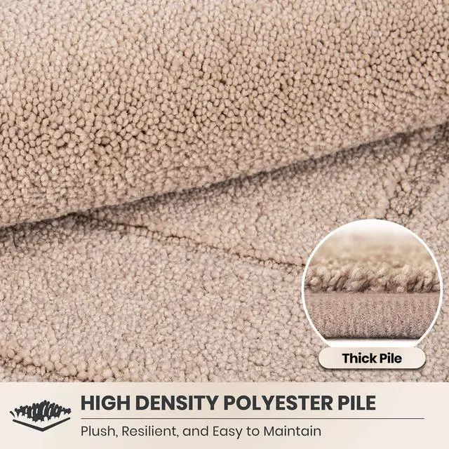 Alt view image 4 of 7 - Dirt Trapping Door Mat 20" x 31.5", Non-Slip/Skid Machine Washable Entryway Rug, Dog Doormat, Super Absorbent Welcome Mat for Muddy Wet Shoes and Paws, Beige