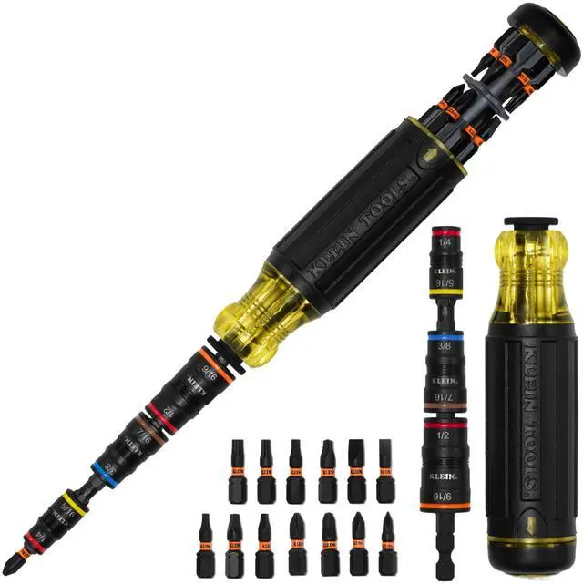 Main image of 20-in-1 SAE Impact Rated Sockets and Screwdriver Tool with Phillips, Slotted, Square and Torx Tips