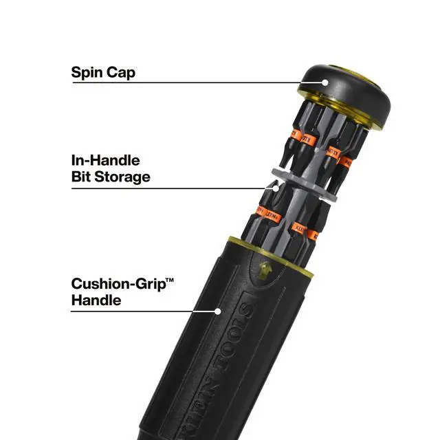 Alt view image 7 of 7 - 20-in-1 SAE Impact Rated Sockets and Screwdriver Tool with Phillips, Slotted, Square and Torx Tips