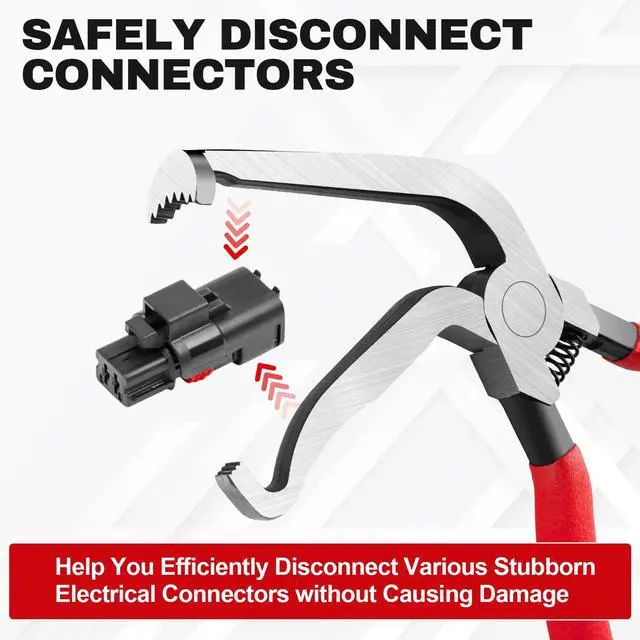Alt view image 3 of 7 - 3PCS Electrical Disconnect Pliers, Upgrade Electrical Connector Pliers, Automotive Electrical Connector Removal Tool, Automotive Electrical Terminal Connector Separator Removal Tool for Cars