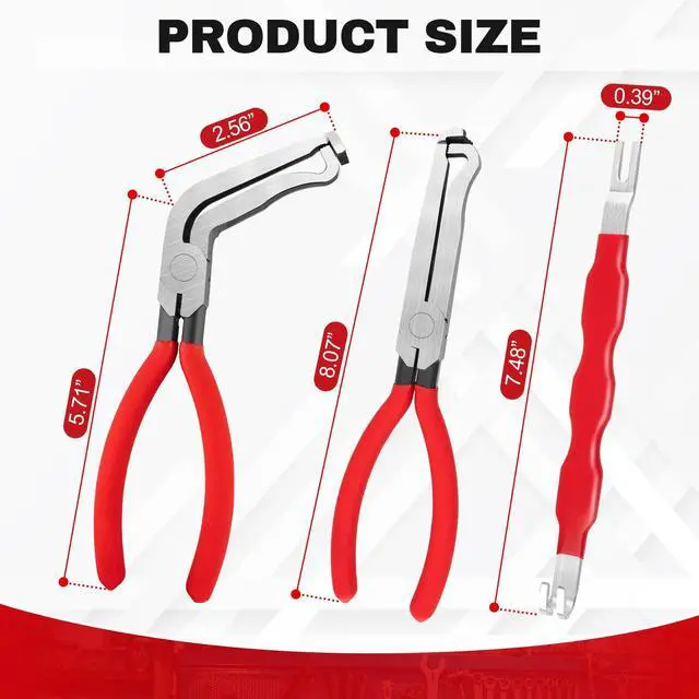Alt view image 7 of 7 - 3PCS Electrical Disconnect Pliers, Upgrade Electrical Connector Pliers, Automotive Electrical Connector Removal Tool, Automotive Electrical Terminal Connector Separator Removal Tool for Cars