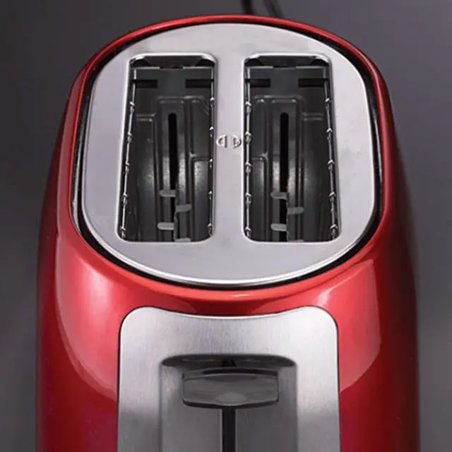 Alt view image 4 of 7 - Cool Touch 2-Slice Extra Wide Slot Toaster, Red