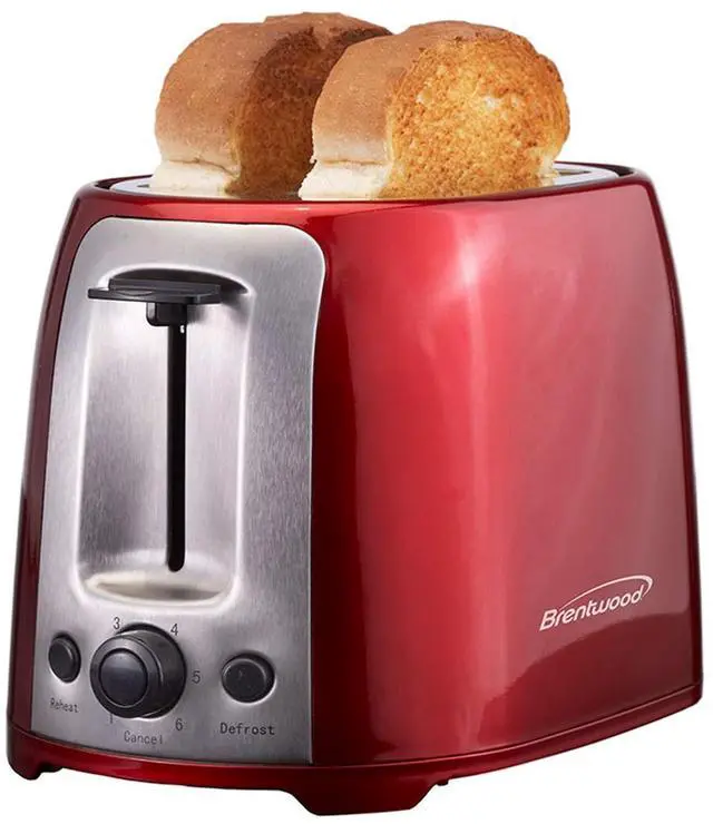 Alt view image 6 of 7 - Cool Touch 2-Slice Extra Wide Slot Toaster, Red