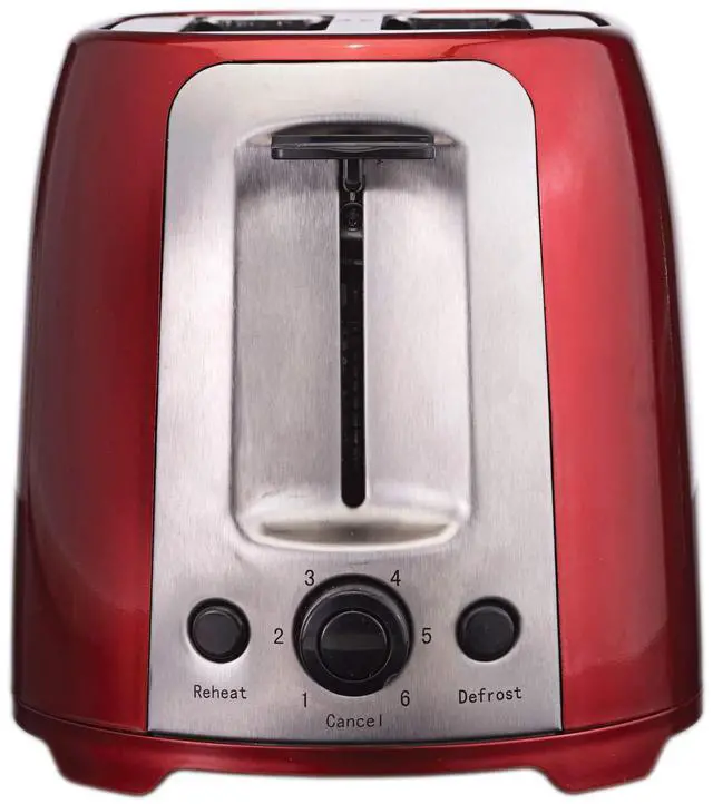 Alt view image 7 of 7 - Cool Touch 2-Slice Extra Wide Slot Toaster, Red